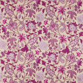 Pink Vintage Floral Digital Printed Fabric Material